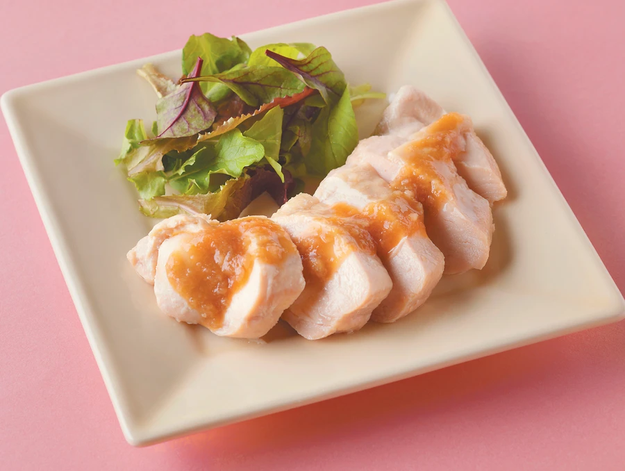 鶏むね肉のしっとりステーキ風
