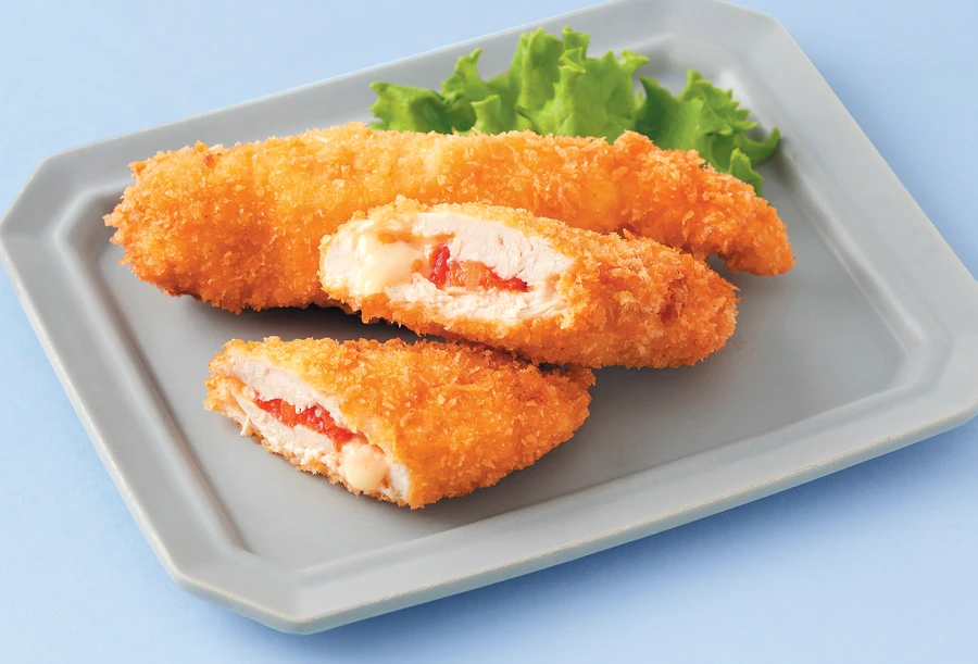 ミニトマトのささみチーズカツ