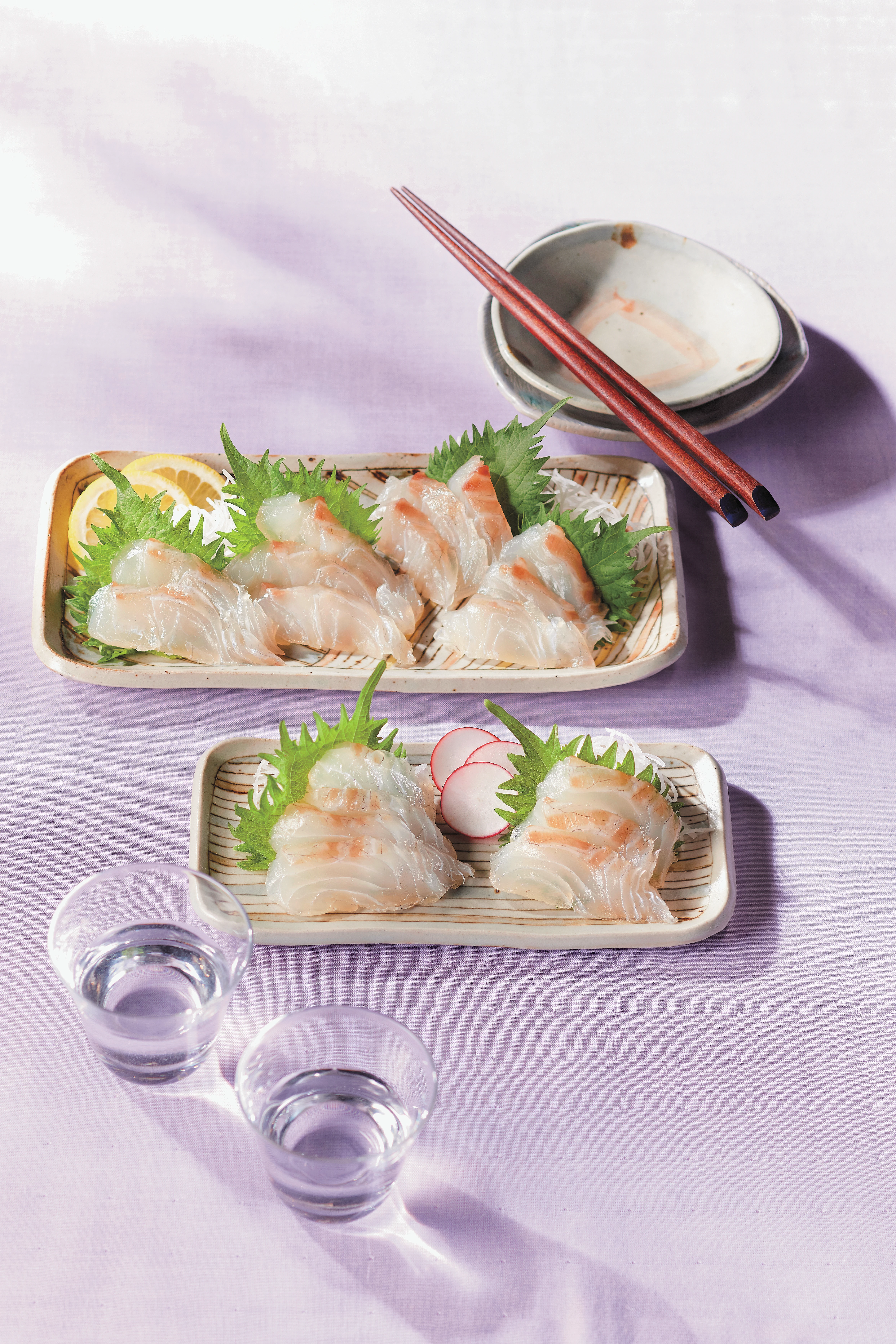 白身魚の昆布締め