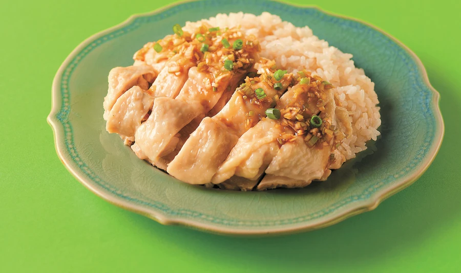 炊飯器でカオマンガイ