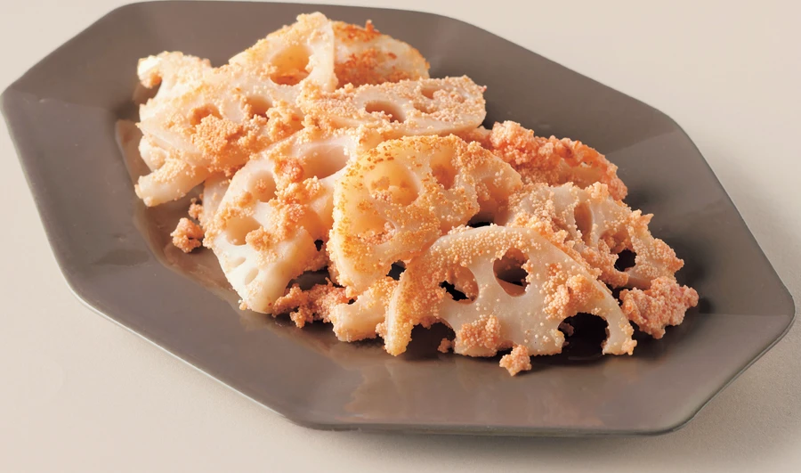 レンコンのバター明太炒め