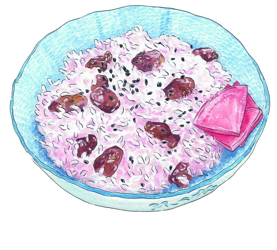 甘納豆のお赤飯