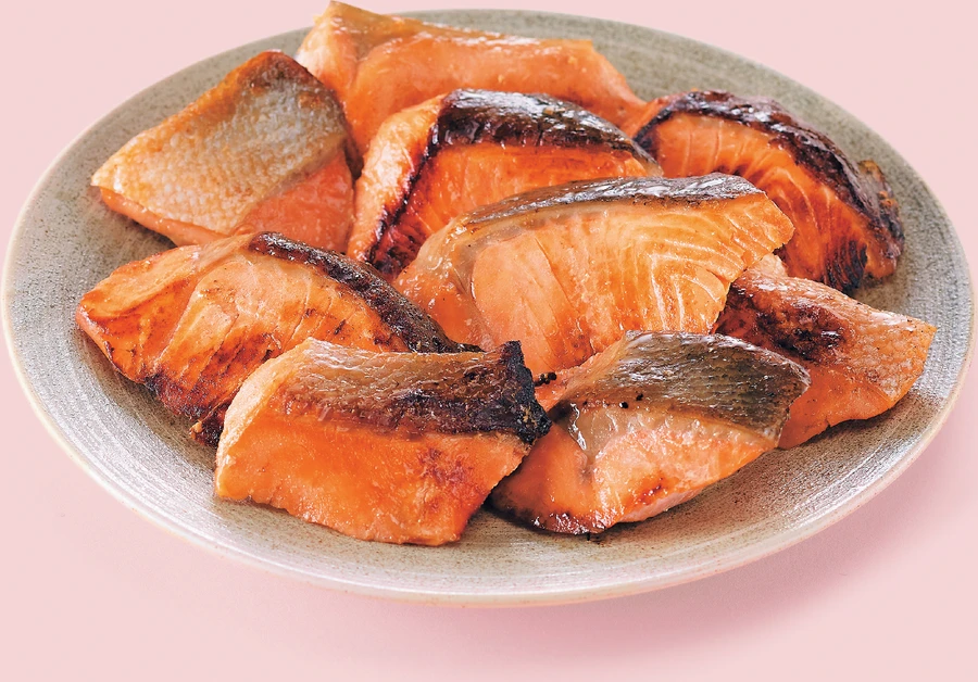 鮭の漬け込み焼き