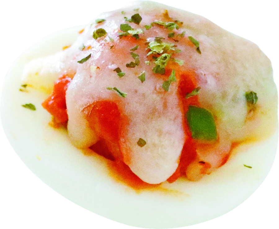ピザ風ゆでたまご