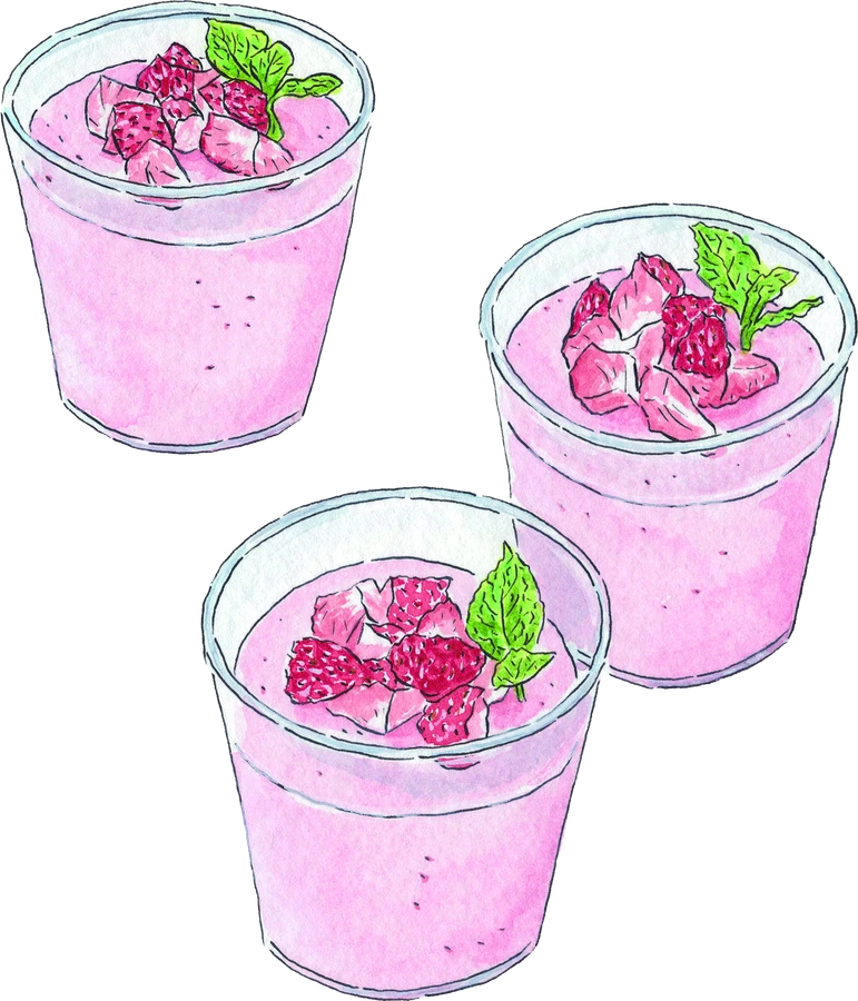 いちごのババロア