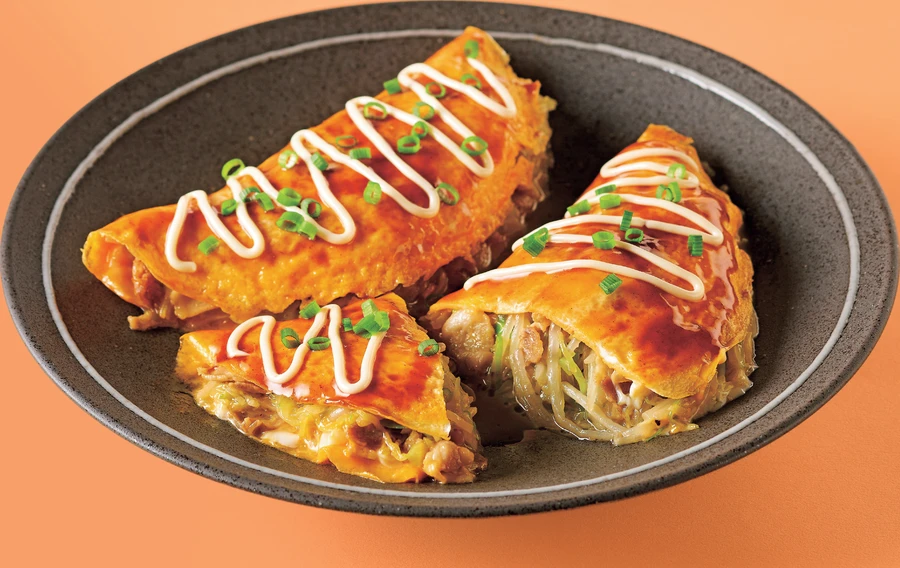 もやしのとんぺい焼き