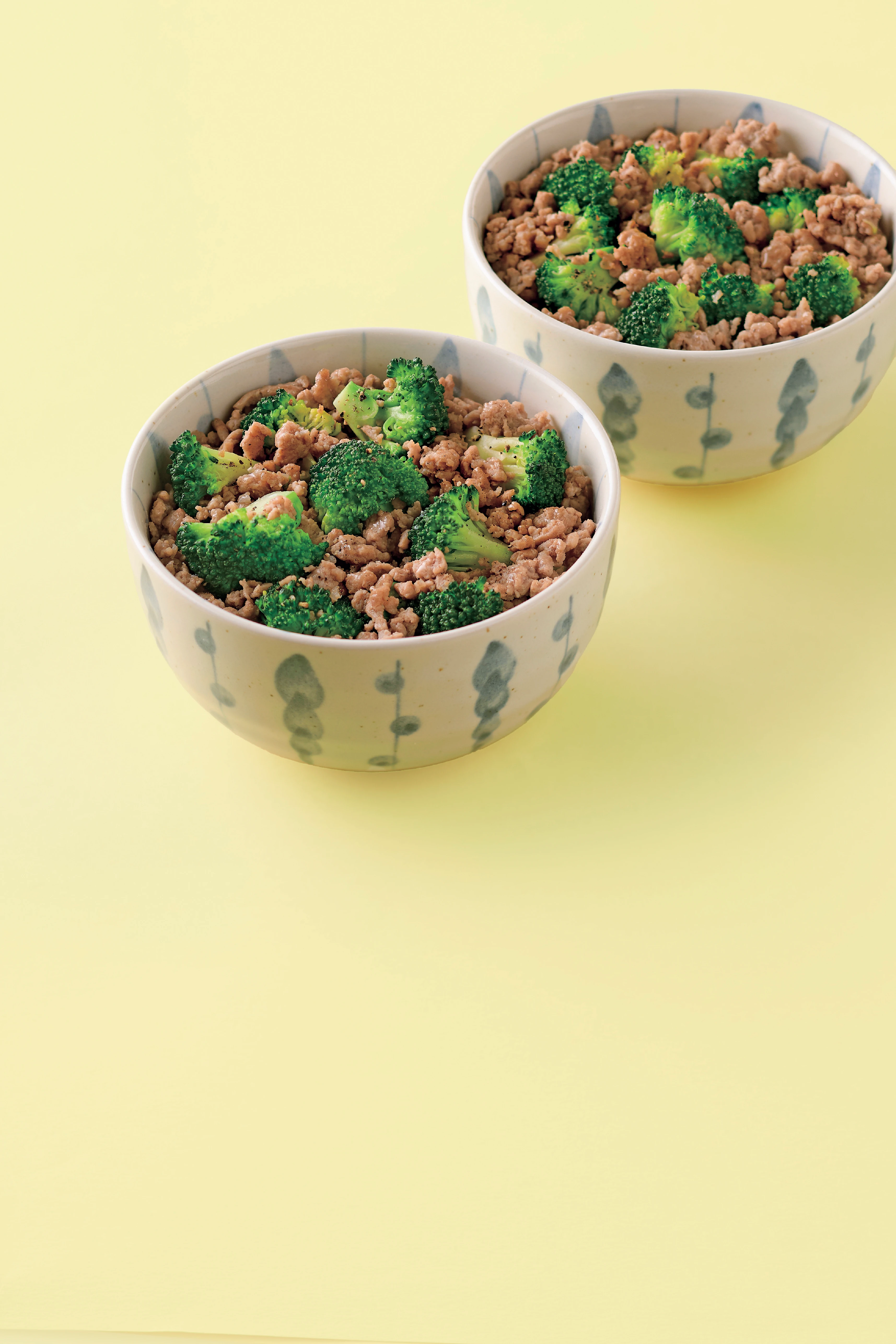 ブロッコリーのひき肉丼